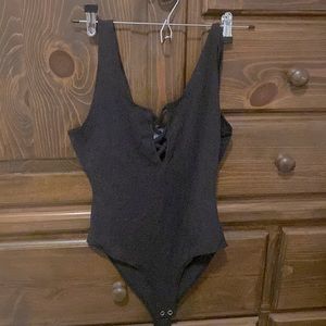 This is a black tank bodysuit cotton Wore it two times Great condition